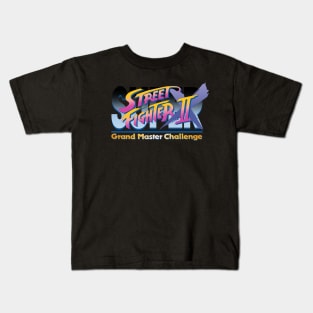 Super Street Fighter II: X Grand Master Challenge Logo Kids T-Shirt